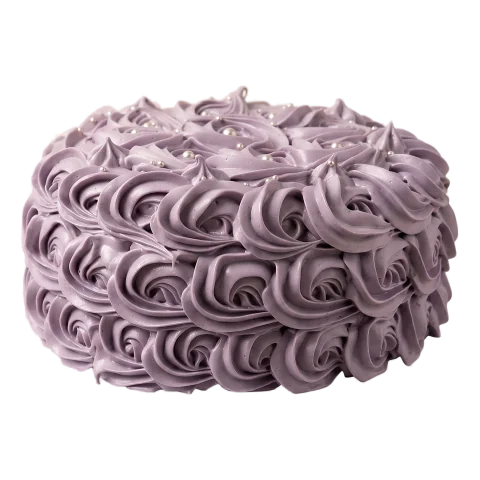 Cake Cubano con rosetas de merengue lila | Will & Mill Miami